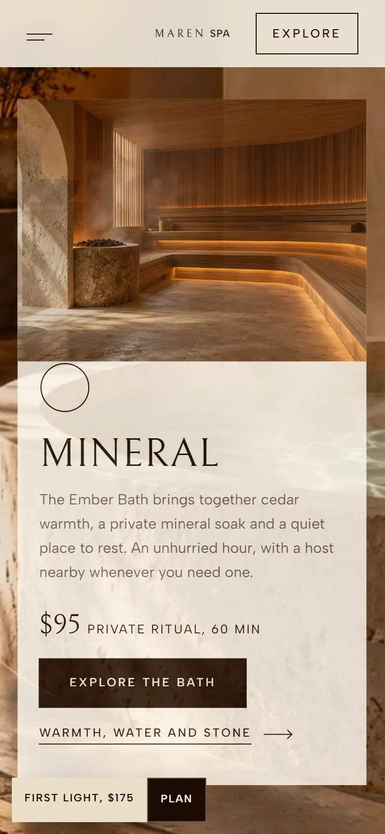 A ritual card with its price on a phone